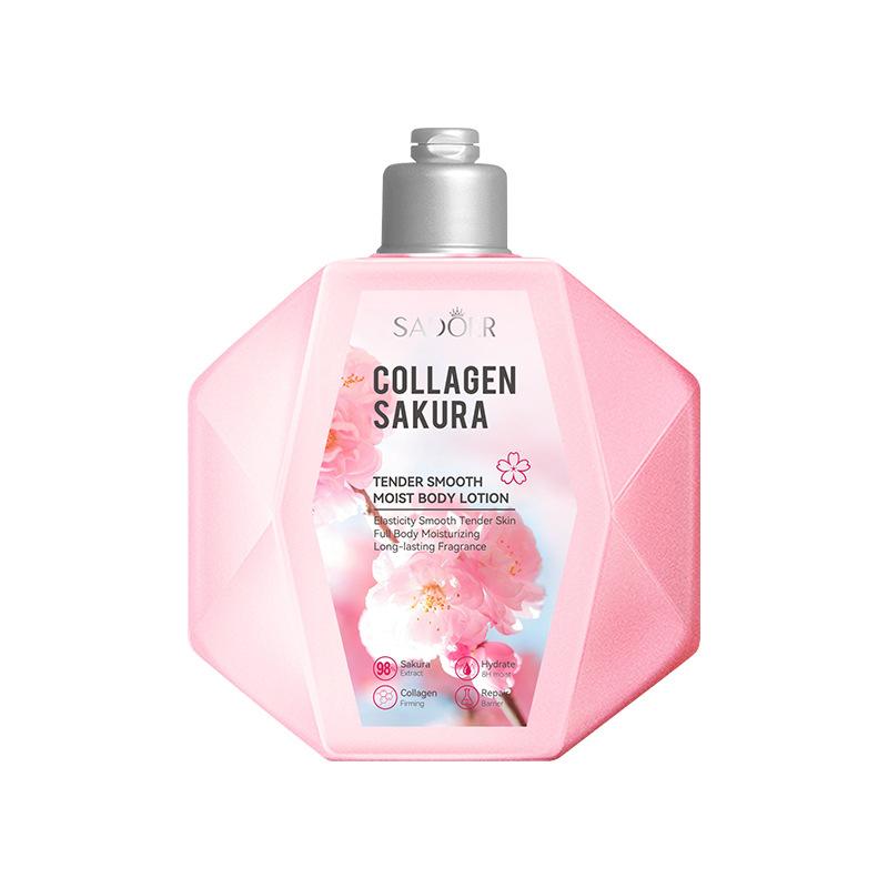 Sakura Bodylotion 300ml SADOER Kollagen Glättende Feuchtigkeitspflege