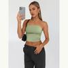 Top Sexy Senza Spalline Estivo Capispalla Pullover Gilet Slim Fit Corsetti da Donna
