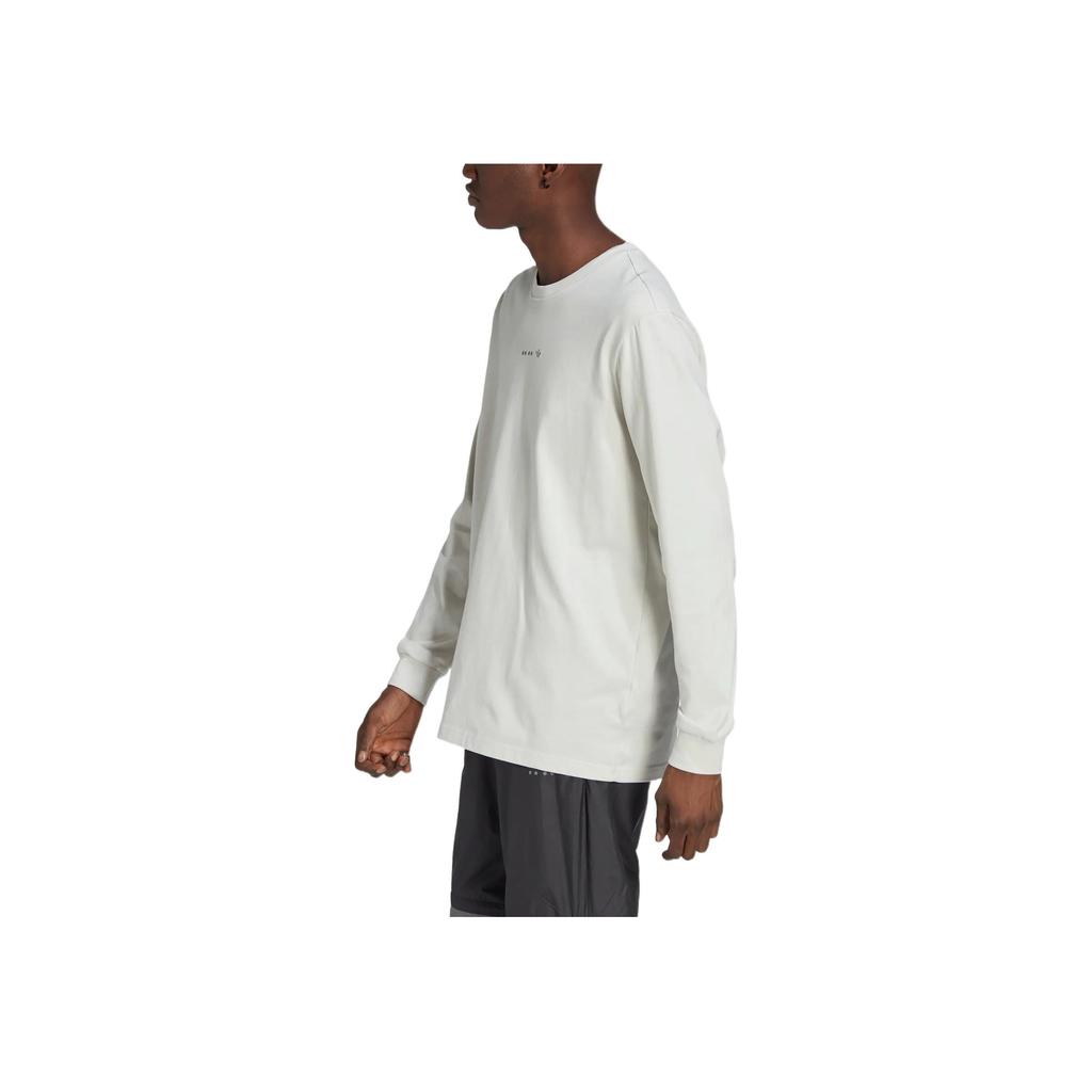 adidas Reclaim Logo Long Sleeve Tee Orbit Grey Men Streetwear HK2769