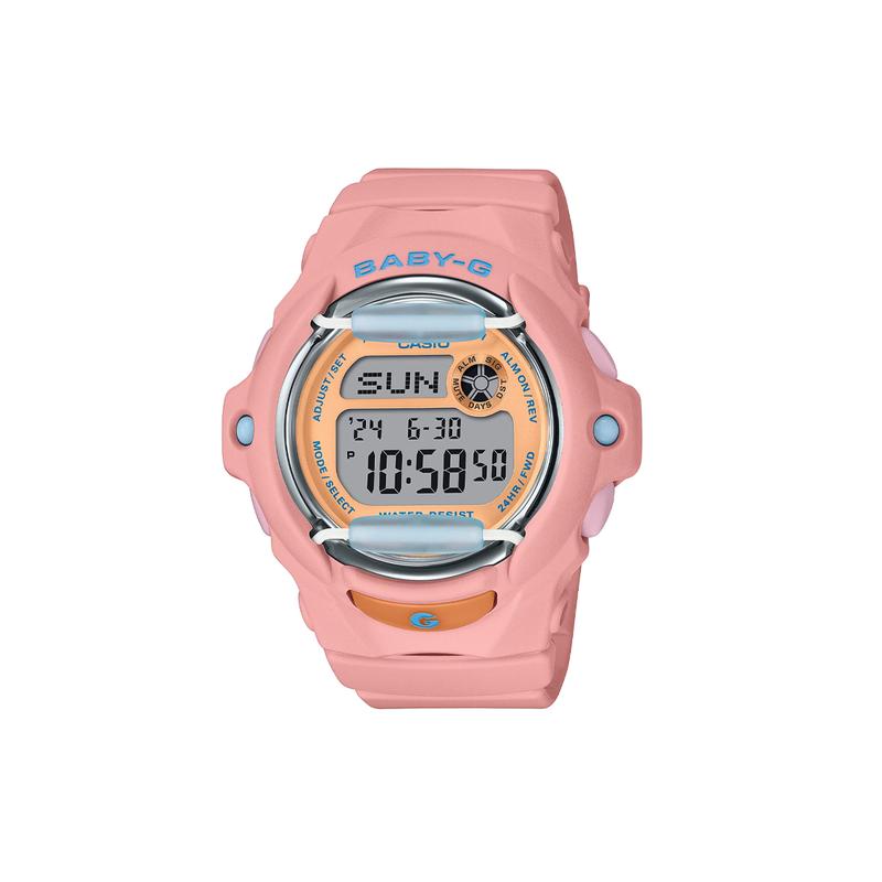 

Casio CASIOBABY-G series 200 meters waterproof quartz movement resin strap Japanese and Korean watch women s watch pink dial BG-169PB-4 рожевий