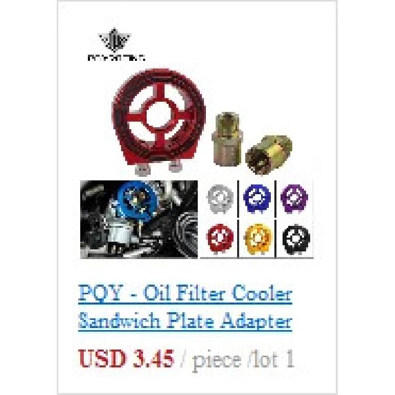 PQY - Oil Filter Cooler Sandwich Plate Adapter M20*1.5 and 3/4-16 Universal Oil Adapter Car Meter PQY6722