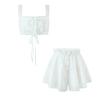 2026 New Spicy Girl French Lace Trim Camisole & High-Waisted A-Line Shorts Set