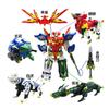 Mighty Morphin Dinosaur Rangers Transformation Robot Super Sentai 5In1 Megazords Assembled Action Figure Collectiion Boys Gifts