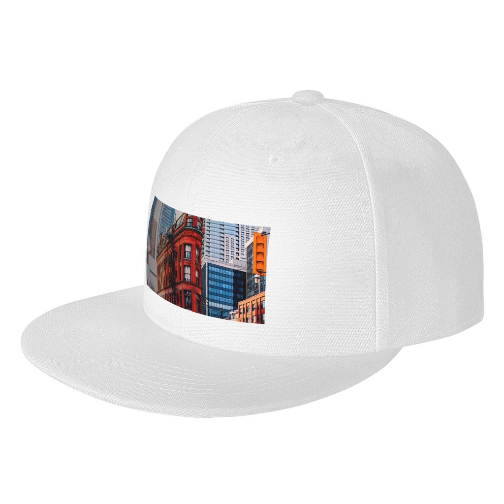 Fashion Toronto Canada City Flat Brim Sun Hat Seaside Vacation Hat Womens