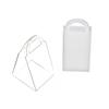 20pcs Fresh Flowers Handle Box Plastics Triangle Transparent Gift Boxes Acrylic Portable Arrangement Flower Bag Use Event Party