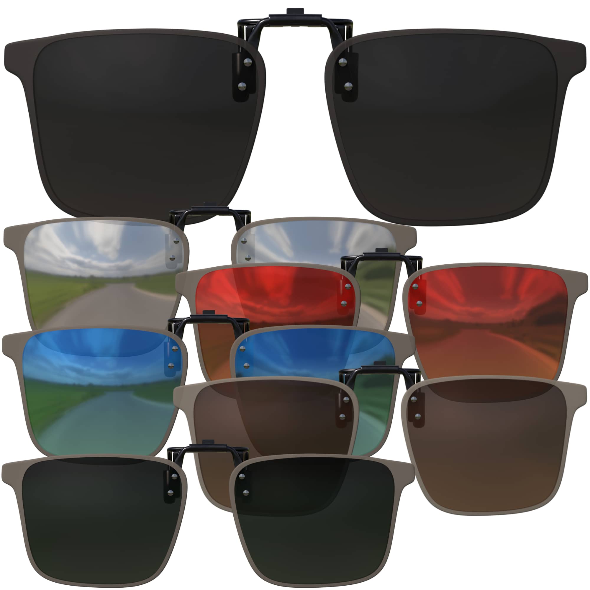 

Polarisierter Brillen Aufsatz Clip-On 30630 One Size синій