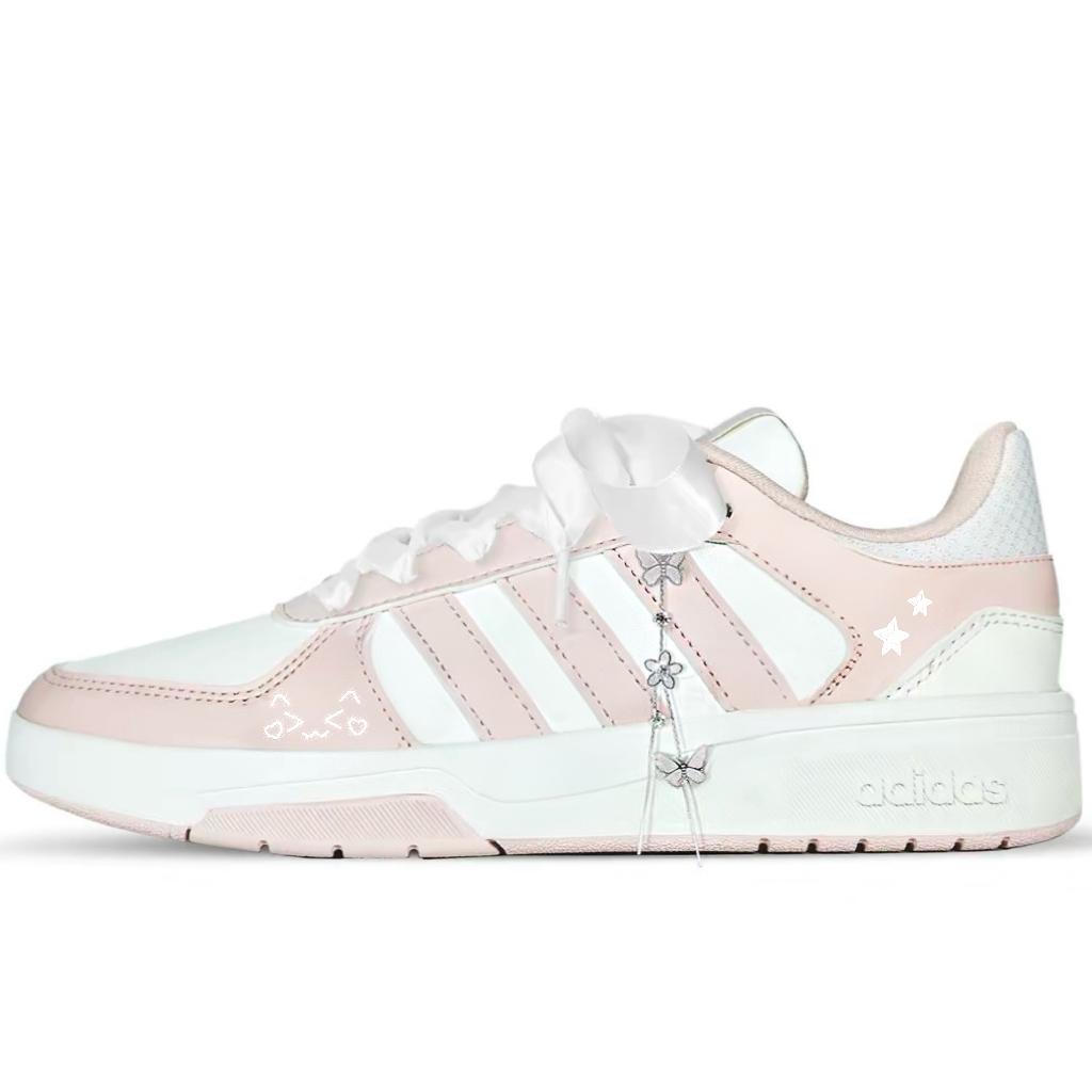 

Adidas COURTBEAT Pu Cushioning Abrasion Resistant Low top Skateboard Shoes Unisex Pink KI6785(Team1716-2.0) 36