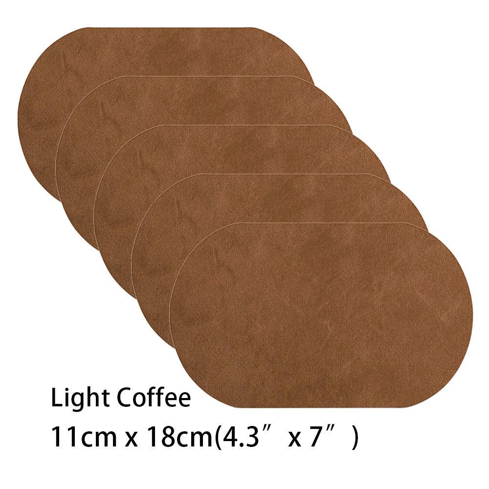 Aufbügelaufnäher 5 Stück Reparaturflicken 8 Farben Oval Kunstwildleder Rindsleder Ellbogen Knie Reparatur für Pullover Basteln Kleidung Jeans