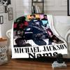 Coperta di flanella personalizzata con il nome "Michael Jackson's Legacy" per comfort super morbido e carino, per viaggi, letto, divano