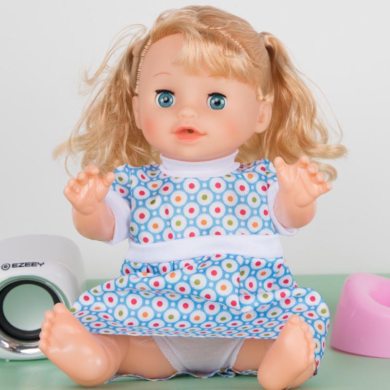 Fat Boy Baby Doll Simulation Playing House Talking Girl Princess Dress Up Blinking Children's Toys New Year's Goods