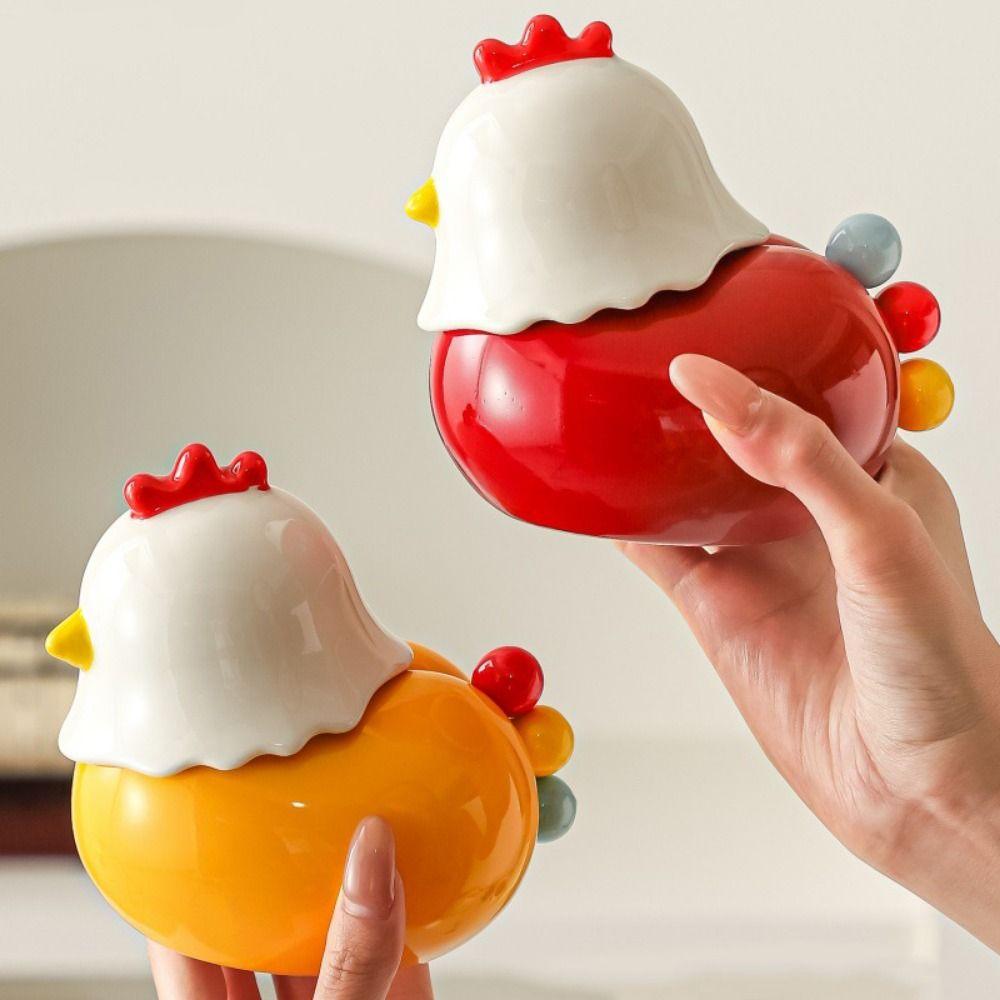 Anti-scald Dessert Salad Fork Rustproof Chicken-shaped Fruit Fork Set  Household
