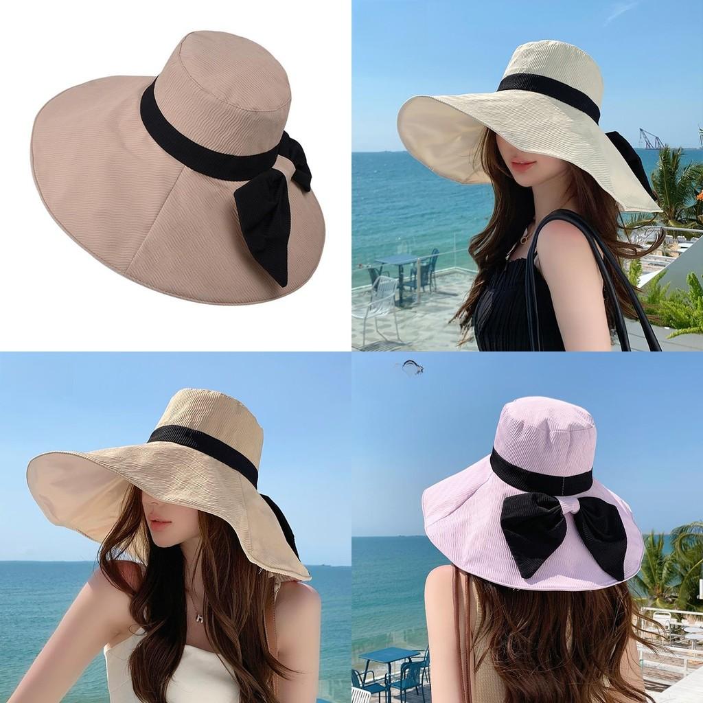 Cotton Sun Hat With Large Brim For Summer Outdoor Sun Protection Women