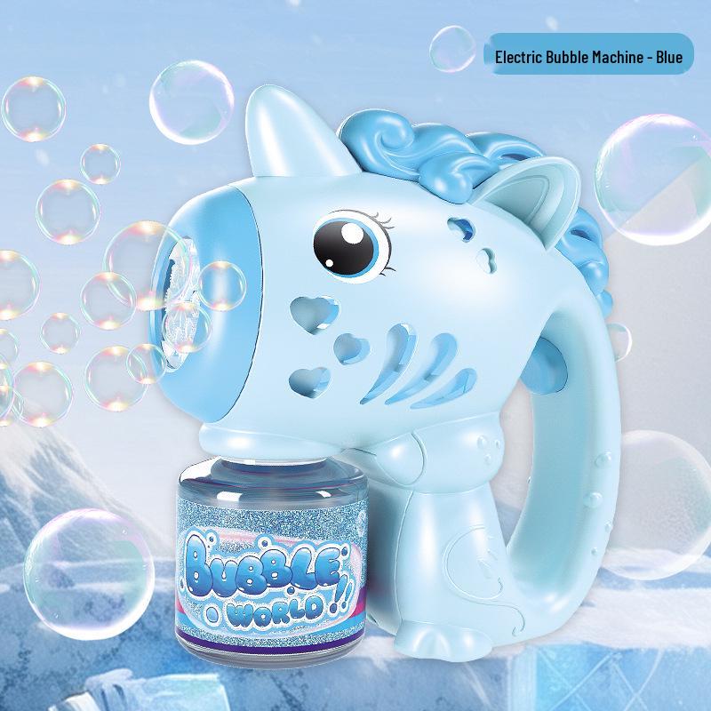 Popular Kid's 32-Hole Electric Bubble Gun - Automatic Handheld Toy for Bubbles