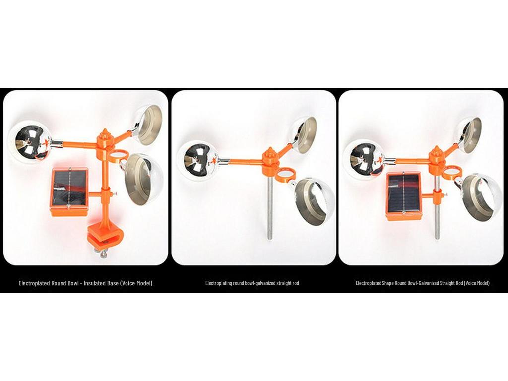 Wind-Powered Smart Bird Repeller with Light Sensor for Power Lines, Airports, and Orchards