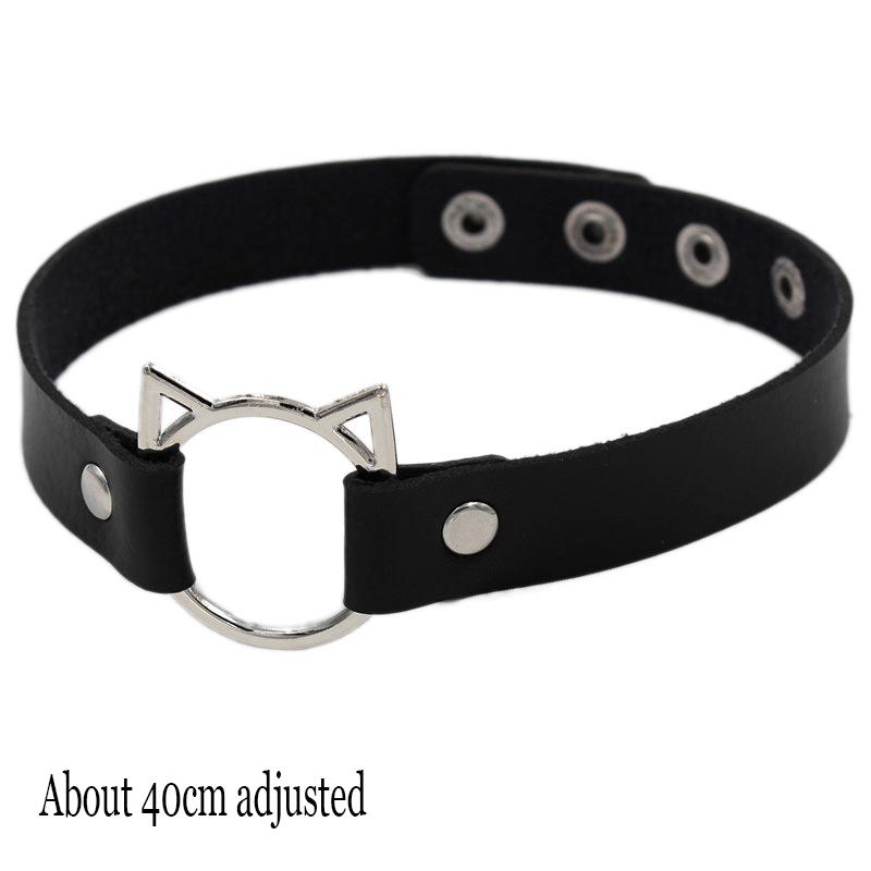 Femeie Negru Punk Guler Choker Colier Sexy Piele PU Lacăt Inimă Cheie Spike Choker Gothic Accesorii Cosplay Bijuterii Petrecere