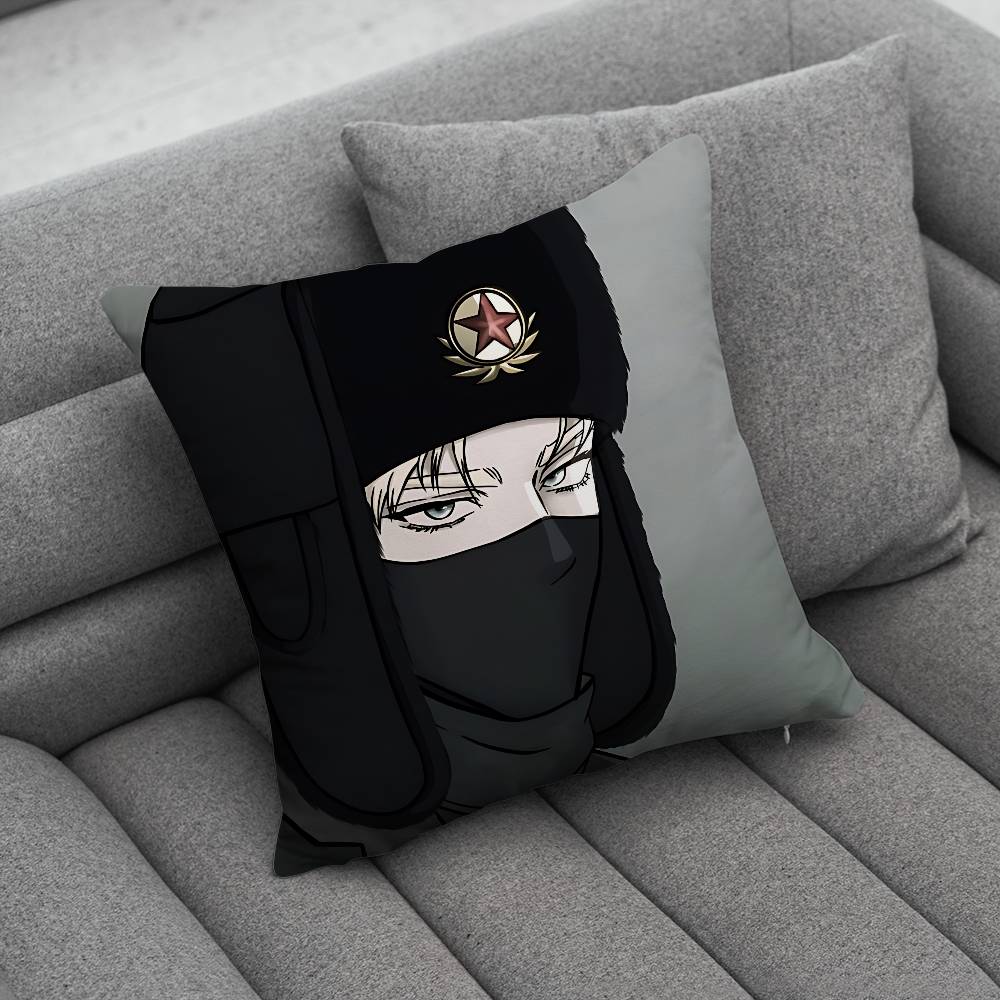 Manga CCodename Anastasia Pillow Case Square DoubleSided Printing Short Plush Sofa Cushion Cover Bedroom Bedside Pillow