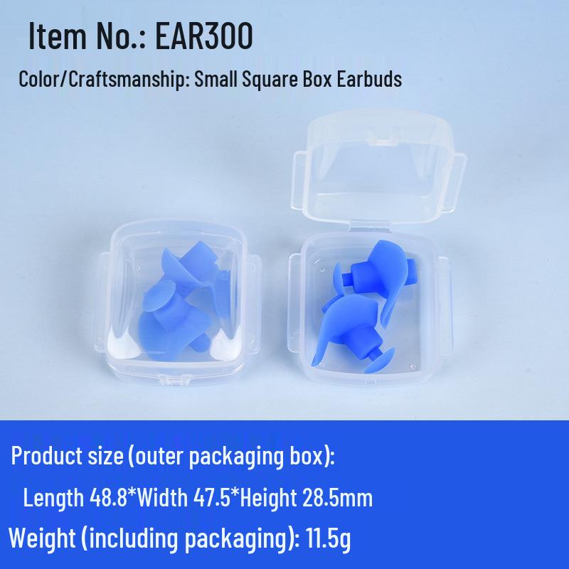 Waterproof Silicone Swimming Earplugs & Anti-Choking Nose Clip Set for Adults