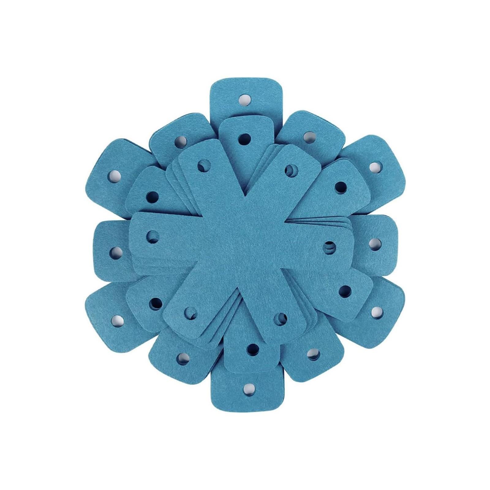 

Кастрюли, набор из 12 штук, 4 разных размера, большие и толстые протекторы, разделители для кастрюль, чтобы складывать их друг на друга, и ваша кухонная утварь One Size синий