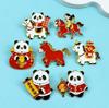 New Year Festive Horse Brooch: Symbol of Success and Wealth - Beautiful Metal Badge for Backpack and Clothes Decoration