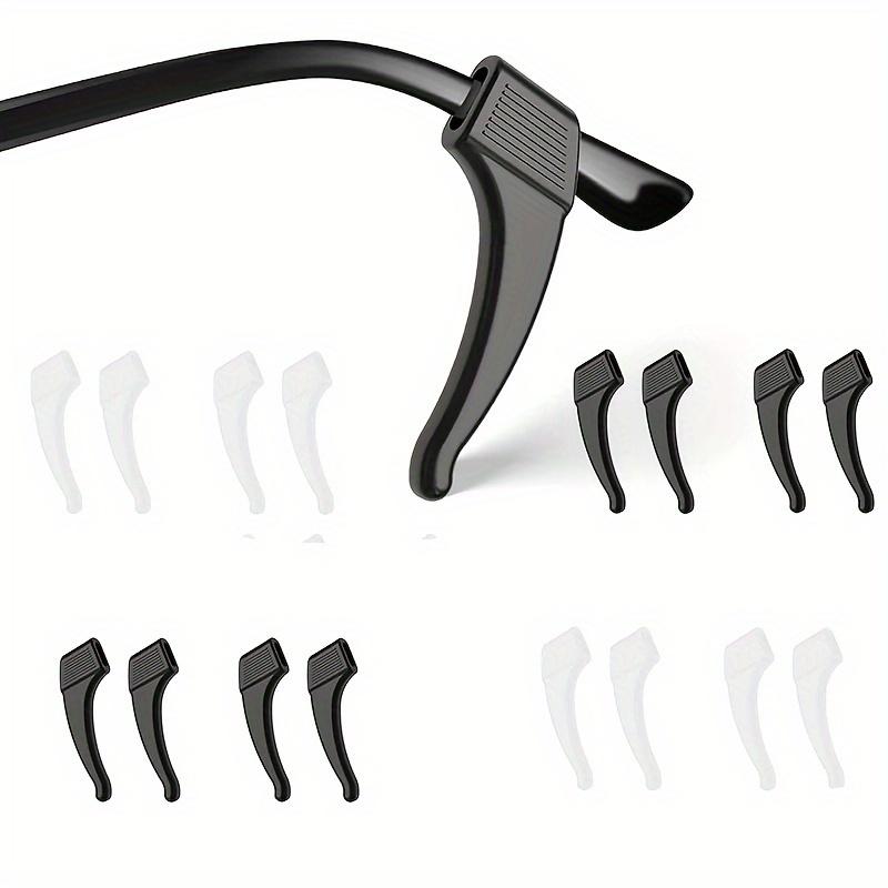 8 Pairs Silicone Anti-Slip Ear Hooks for Glasses-Comfortable Elastic Ear Grips,Secure Frame Support Sleeves - Suitable for Sports & Outdoor Activities