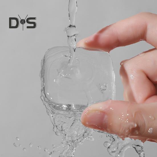 6 τμχ Διαφανές πώμα πόρτας Προστατευτικό τοίχου Αυτοκόλλητο πόμολο πόρτας σιλικόνης Προστατευτική ασπίδα αντισύγκρουσης Στρογγυλή τετράγωνη πόρτα σιγαστήρα προφυλακτήρα