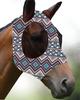 "Breathable Horse Head Cover with Anti-Mosquito Protection and Various Prints for Equestrian Use"