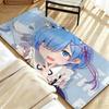 anime R-ReZero R-Rem Floor Mat Soft Flannel Floor Mat  Suitable for Entryways, Living Rooms, Bedrooms, and Bathrooms