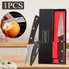 WXCOO 4" Japanese Fruit Knife  with Gift Box Sharp Blade Kitchen Chef Knife Ergonomic Wood Handle Stainless Steel Santoku Knives