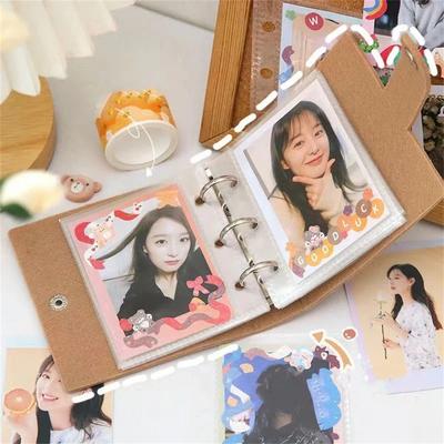 Idol Album for Girls Fans Small Card Storage Loose-leaf 3 Inch Photos One-grid Polaroid Picture Album Collection Cards Book