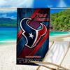 Custom Name Beach Towel Texans basketball Beach Towel, Soft Microfiber, Gift for Her/Him, Birthday, for Pool, Beach, Travel, Fan gifts