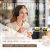 Meisei Shop Bluetooth microSD Card HiFi Sound Up To 23 Hours Continuous Simultaneous Connection To 2 Compatible with Black 6.1 Headphones, Over-Ear