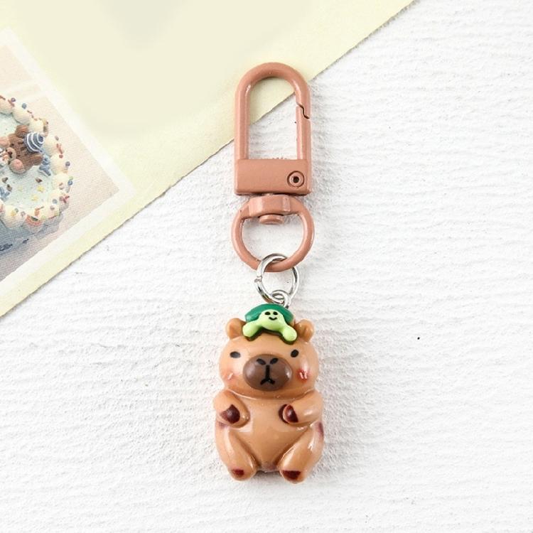 Chaveiro Prático com Charme de Personagem Capivara com Acessórios de Moda Mistos Portátil para Viagens e Festas