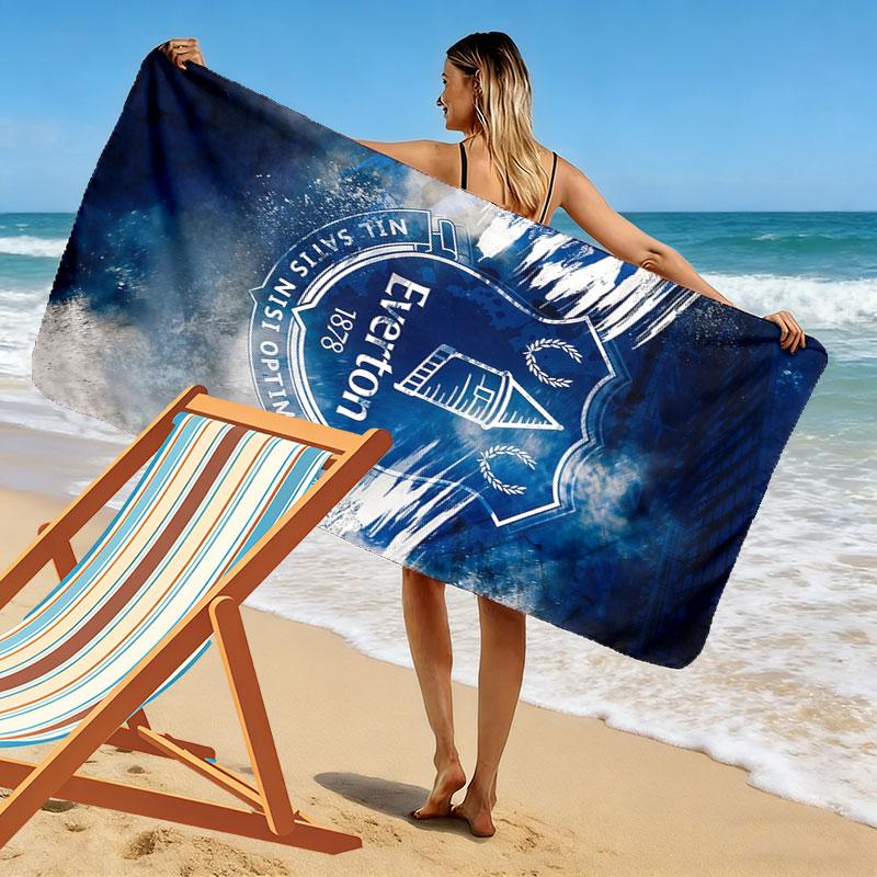 The Toffees logo Print Beach Towel, Large Soft Quick Dry Towel for Beach Camping Swimming