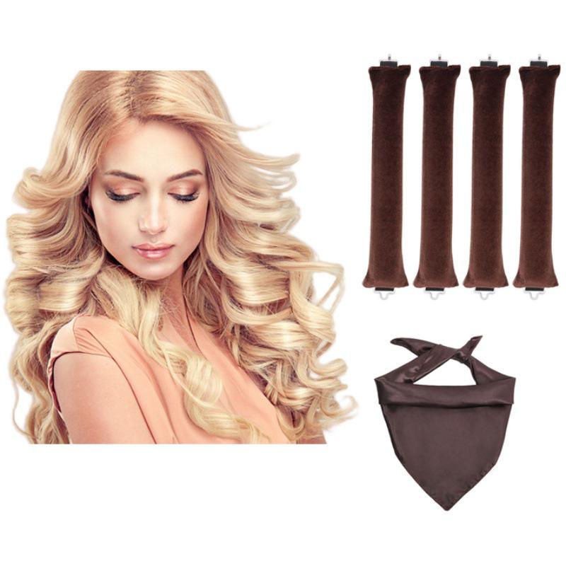 Heat-Free Curling Iron: Effortless Big Wave Curler for European & American Styles