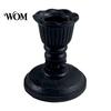 Candle Decor Vintage Taper Holder, Nostalgic Resin Candlestick Decorative Dining Table Holder Stand for Wedding Party Dinning Centerpiece French Style