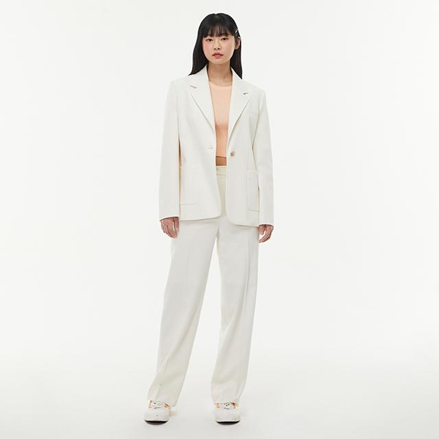 LAP (Set-Bottoms) One-Pleat Straight Fit Pants Aq1Wp263