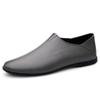Fashion Spring Summer Mens Casual Shoes Genuine Leather Male Loafers Slip-On Mocasines Soft-Soled Driving Shoes Classic Business Falts