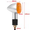 Shockproof 12V Motorcycle Turn Signals 10mm Amber Lights for Cafe Racer Scooter Universal