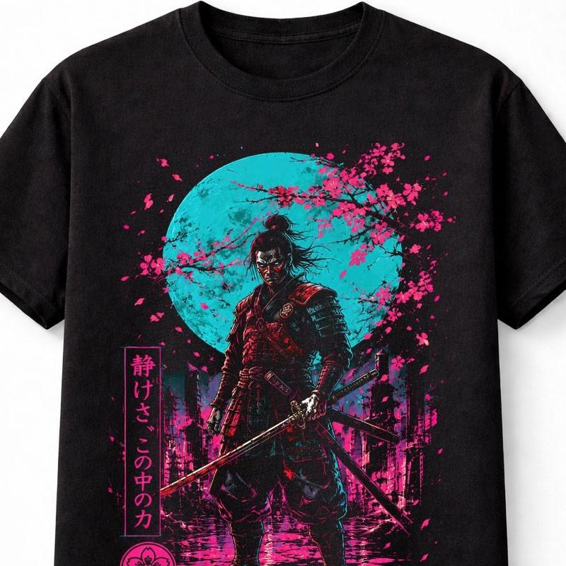 Cyber Samurai Anime Warrior Japanese Unisexga Graphic Unisex TShirt