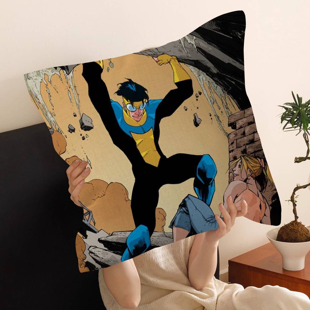 I-Invincible Cartoon Cushion Cover Polyester Sofa Cushions Decorative Throw Pillows Home Decoration Pillowcover