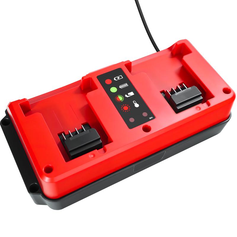 

Lithium Battery Charger for Milwaukee 18V Lithium-Ion Battery 90W Fast Dual Charger 2-Port Simultaneous Charging EU