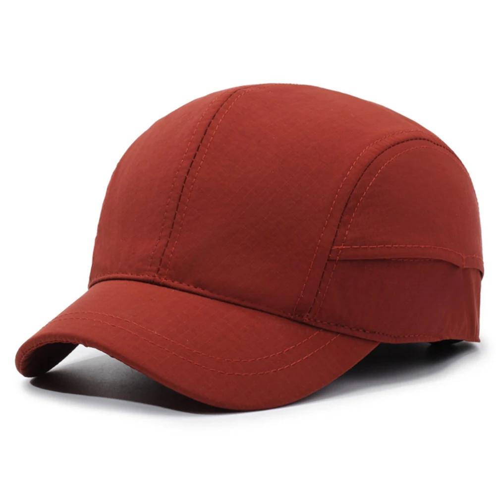 Soft-Top Lightweight Short-Brim Cap New Summer Breathable Quick-Drying Duckbill Baseball Hat Unisex Men Women