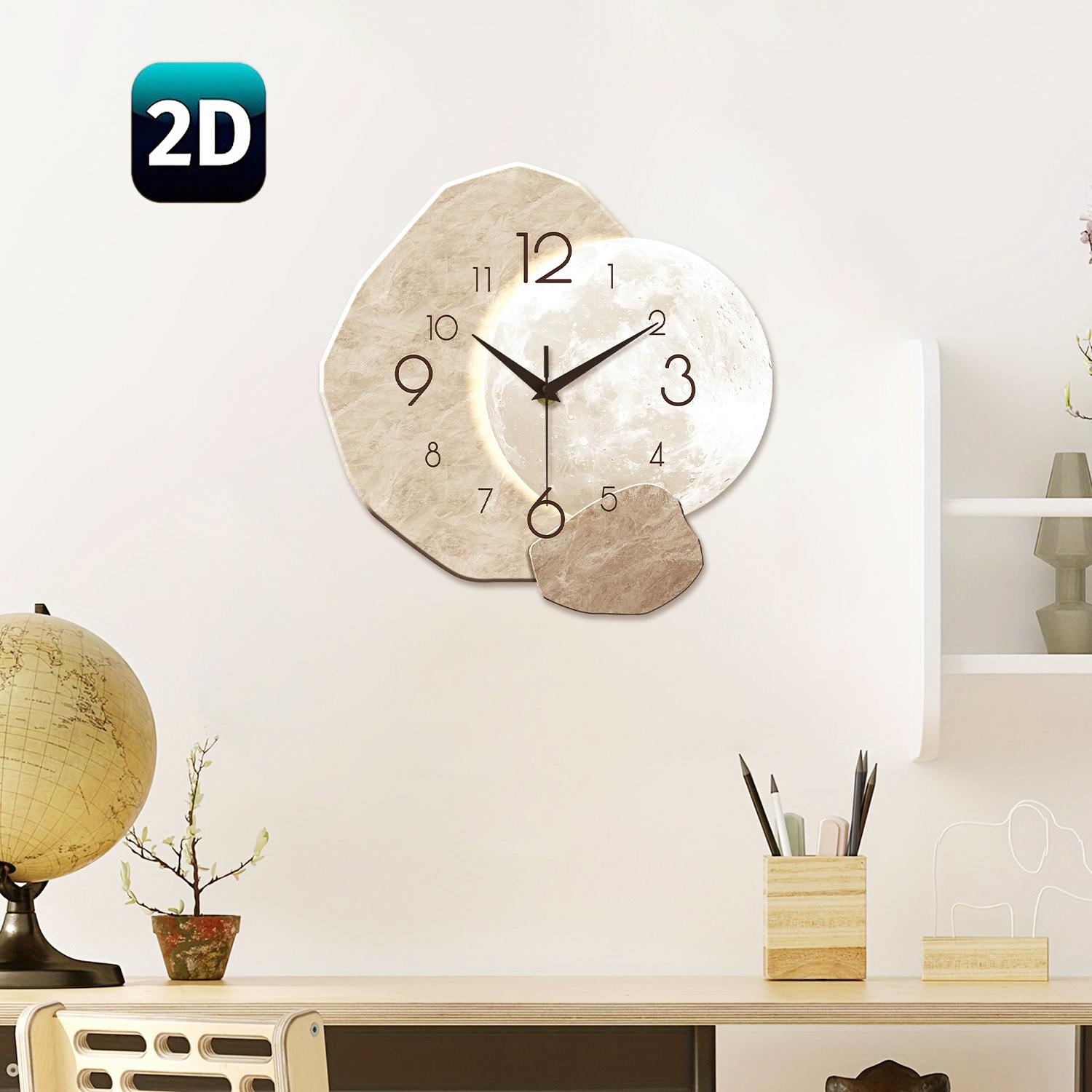 Yto Toy Modern Superior-Grade Simple Silent First-Class Wall Superior-Grade Clock Premium-Quality Moon Premium-Quality Design - Superior-Grade Quartz