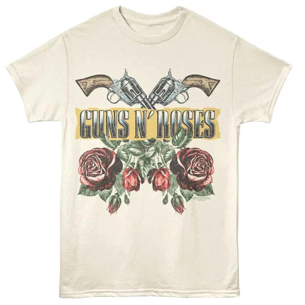 Guns N  Roses Roses And Guns Natural Music Shirt 130