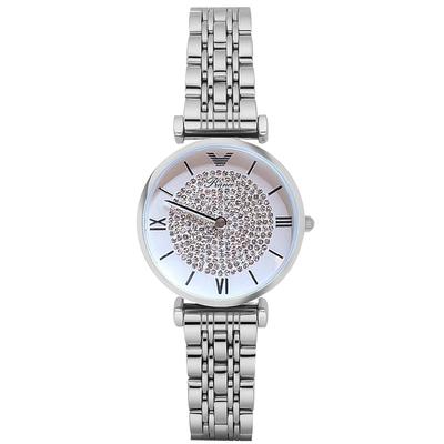 RORIOS Analog Cute Quartz Movement with Stainless Steel Perfect for and Includes Japanese Silver Women's Watch, Popular, Stylish, Bracelet-Style Band,