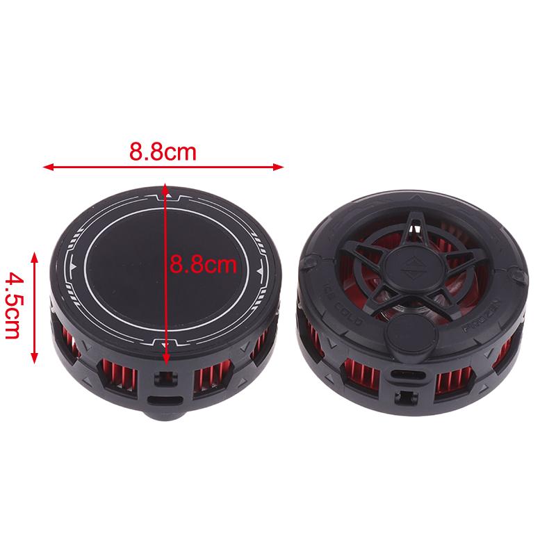 2In1 Universal Portable Magnetic Clip Semiconductor Phone Cooler Digital Display Rgb Light Cooling Fan For Phone
