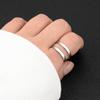 Minimal neutral wind titanium steel ring, adjustable opening stainless steel ring non-fading ring