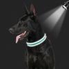 Pfotenabdruck & Reflektierendes Garn Hundehalsband, Haustierbedarf, Reflektierendes Nylonhalsband, für Große/mittlere/kleine Hunde, Verstellbare Größe
