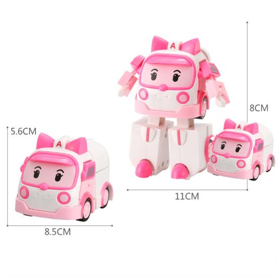 Robocar Poli Action Figure Deformation Police Car Robot Educational Kids Toy