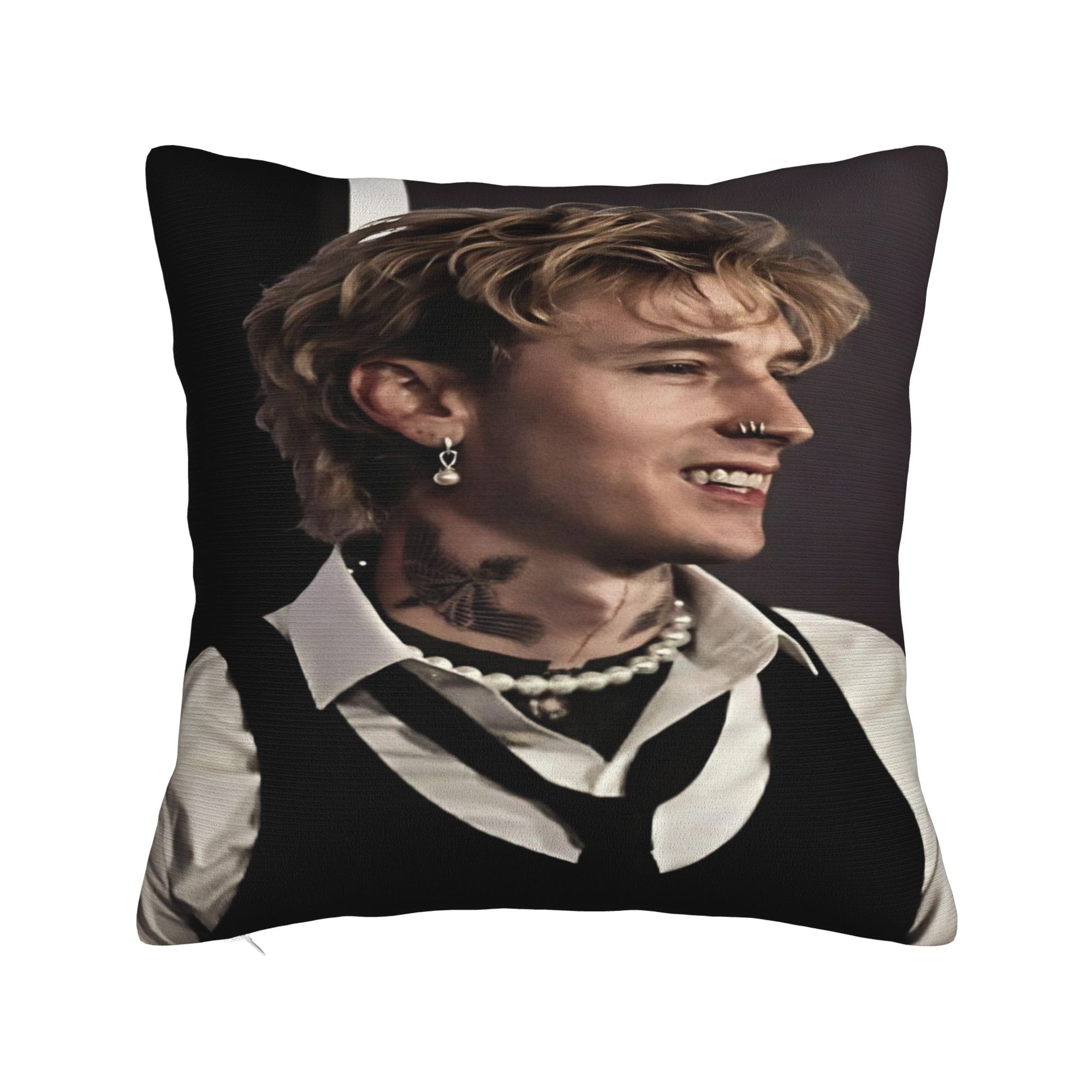 Домашний Декор MGK Lost Americana Рэпер 2025 Наволочки Аксессуары Наволочка Квадратная Разных Размеров 12x12in 30X30cm